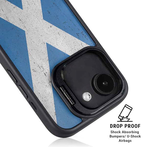 Scotland Flag Distressed iPhone 16e Kickstand Case